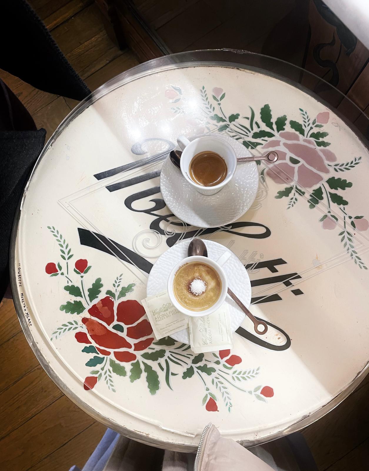 Espresso at Caffè Meletti, Ascoli Piceno